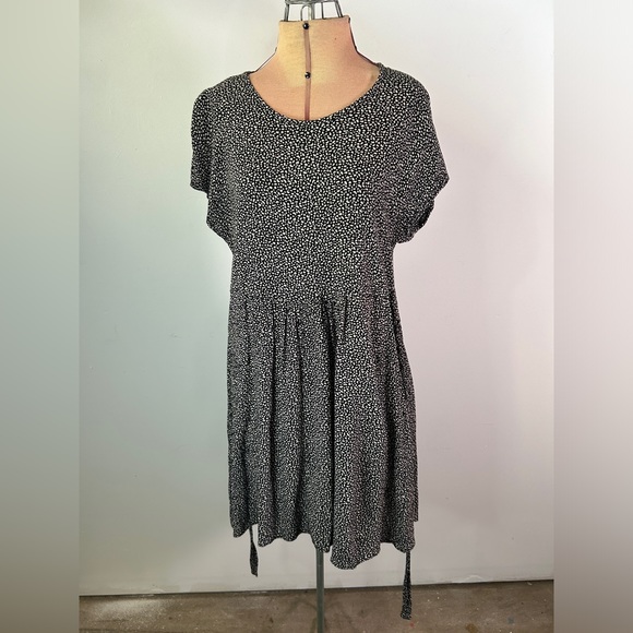Dressing Clio vintage babydoll dress 1990s black and white print women’s small - Picture 2 of 10